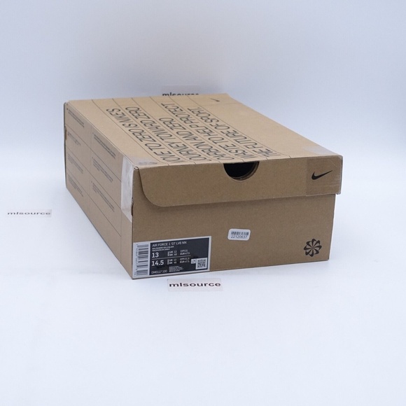 NEW Nike Air Force 1 '07 LV8 Sun Club Sneakers DM0117-100 Sail/Sanded - Picture 9 of 9